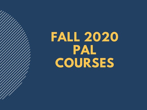 Cover Slide for Fall 2020 PAL Courses